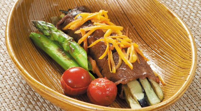 茄子の牛肉ロール