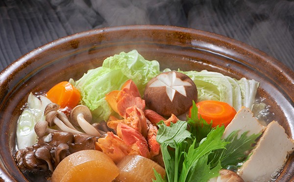 冬野菜ときのこの彩り鍋